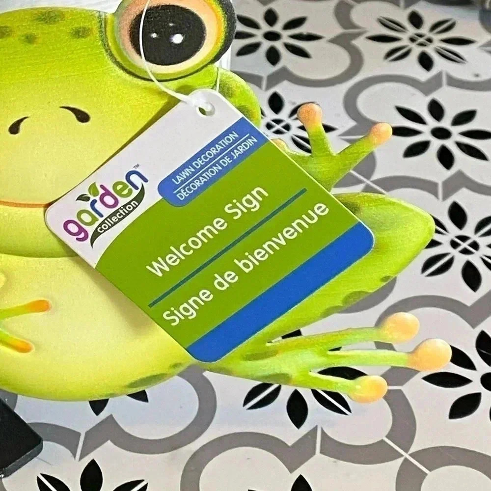 Garden Collection Frog Welcome Sign - Picture 4 of 4